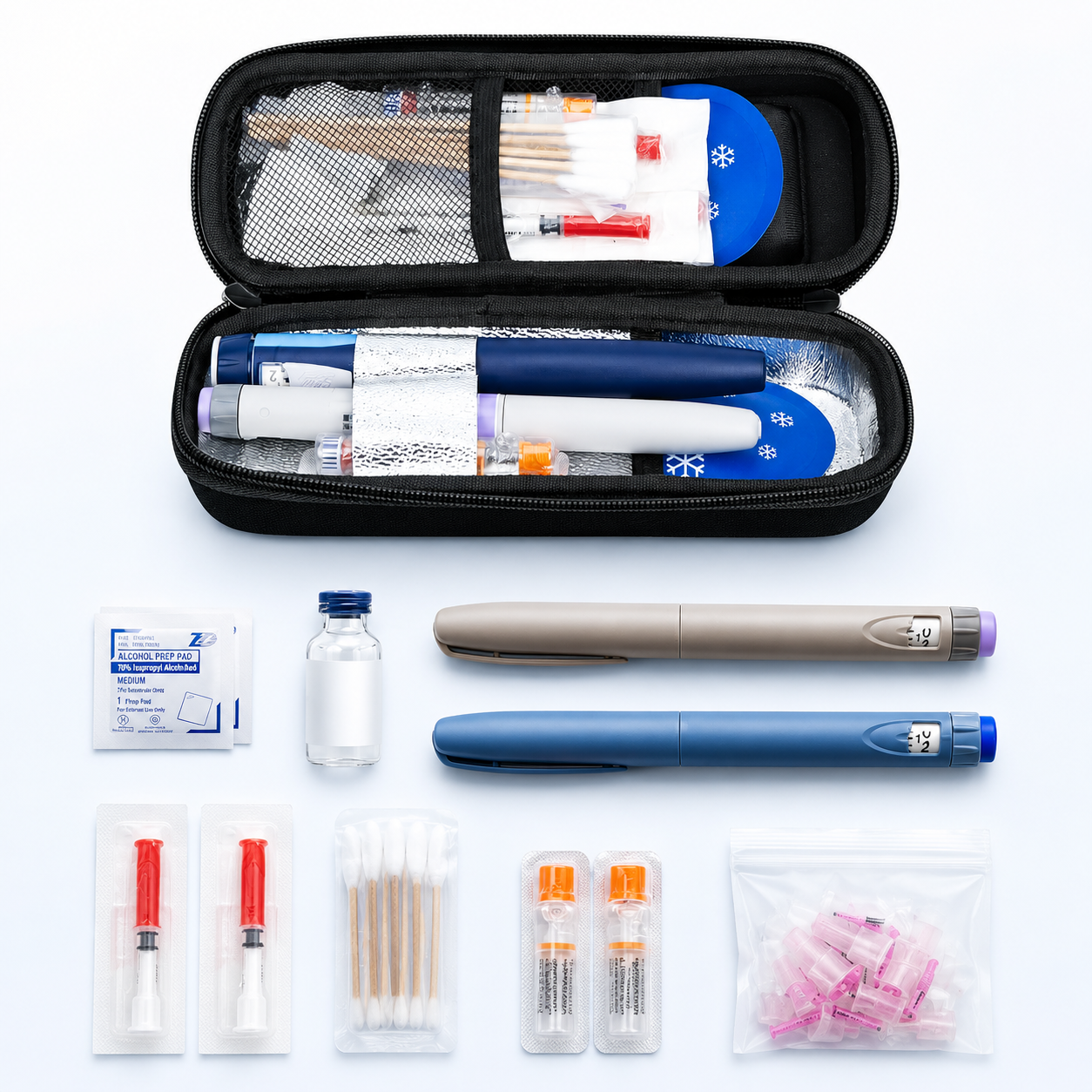 SerinMed™ Sıcaklık Göstergeli İnsülin ve İlaç Taşıma Çantası
